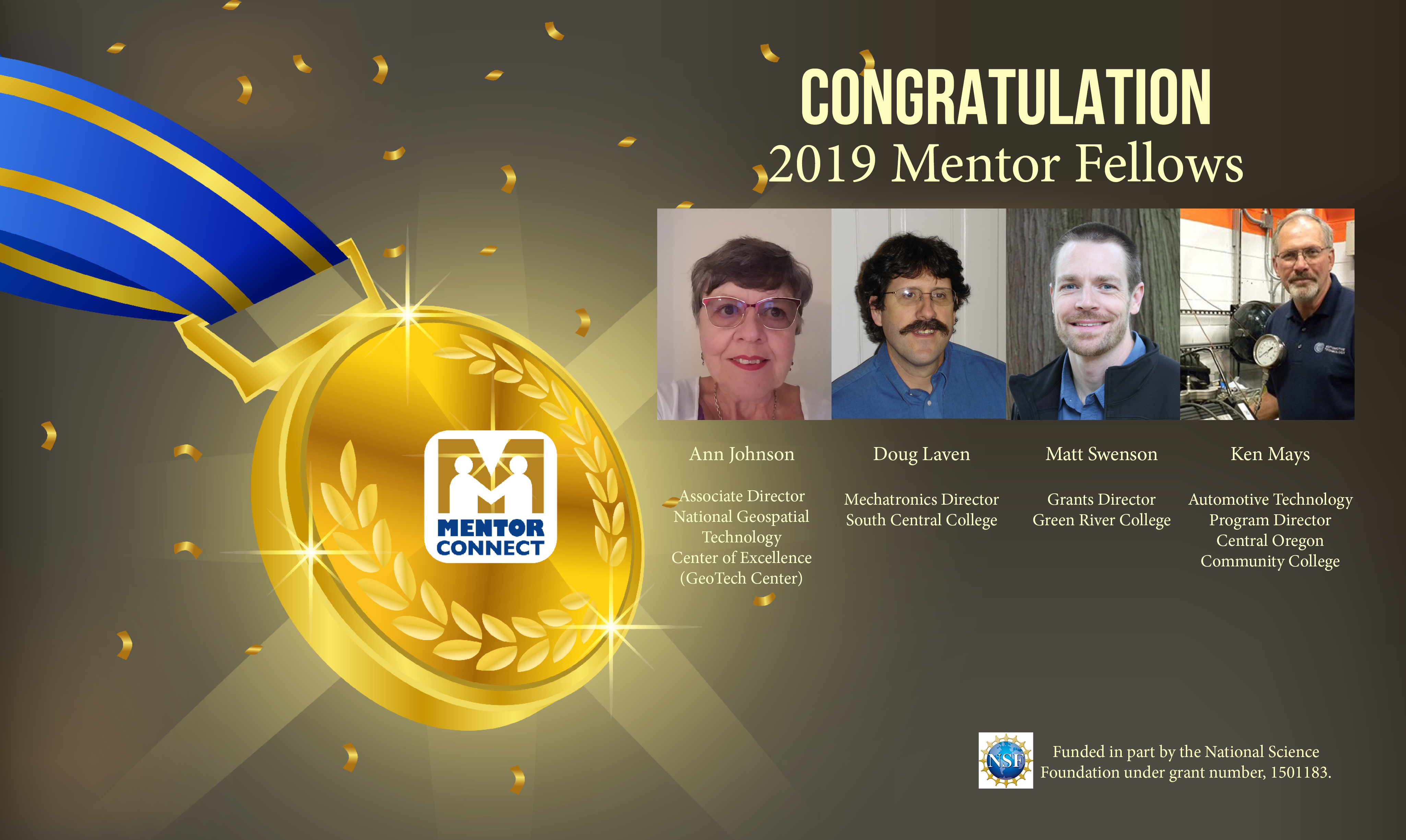 Congratulations to the four selected 2019 Mentor Fellows
